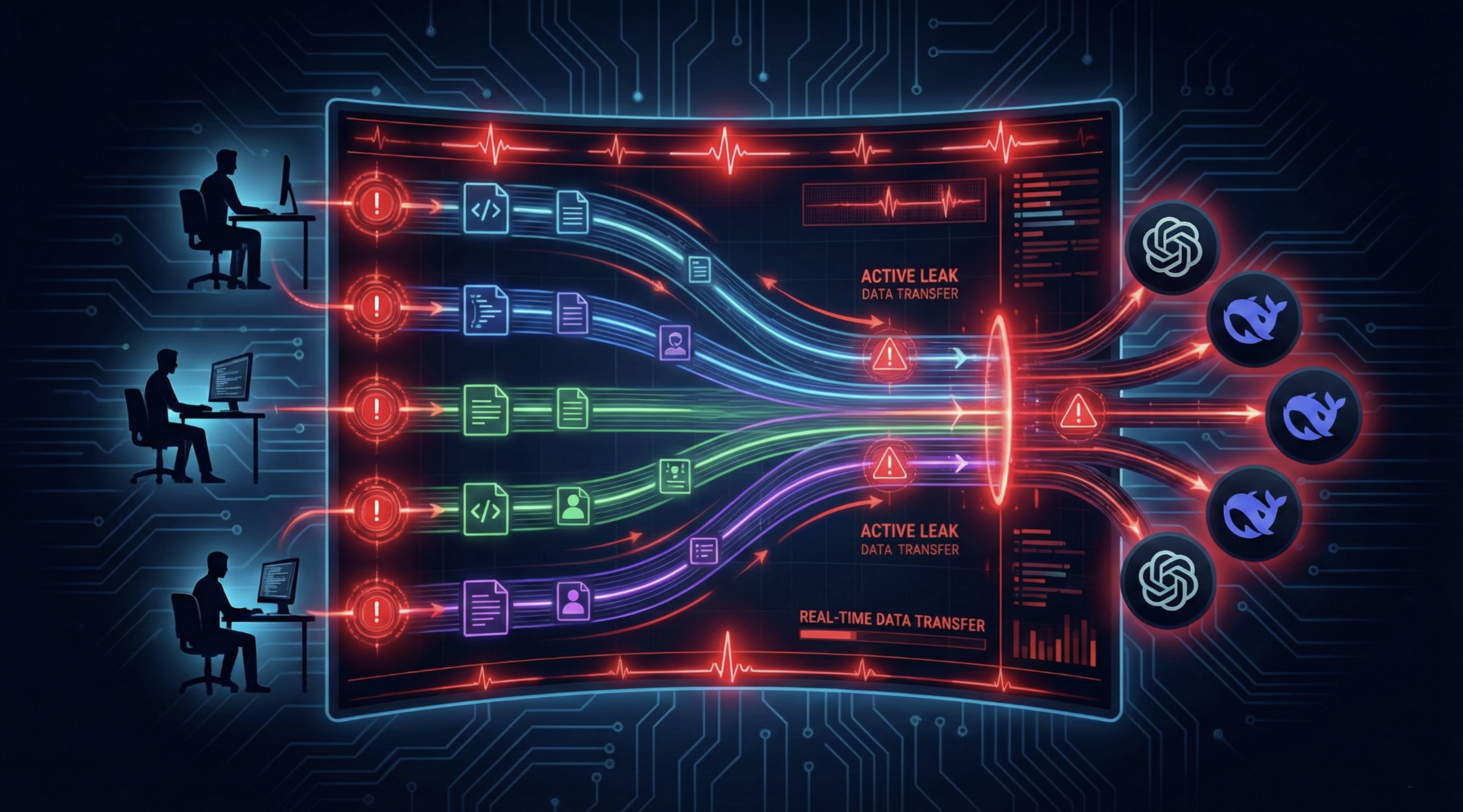 Sensitive data actively streaming to Shadow AI tools right now