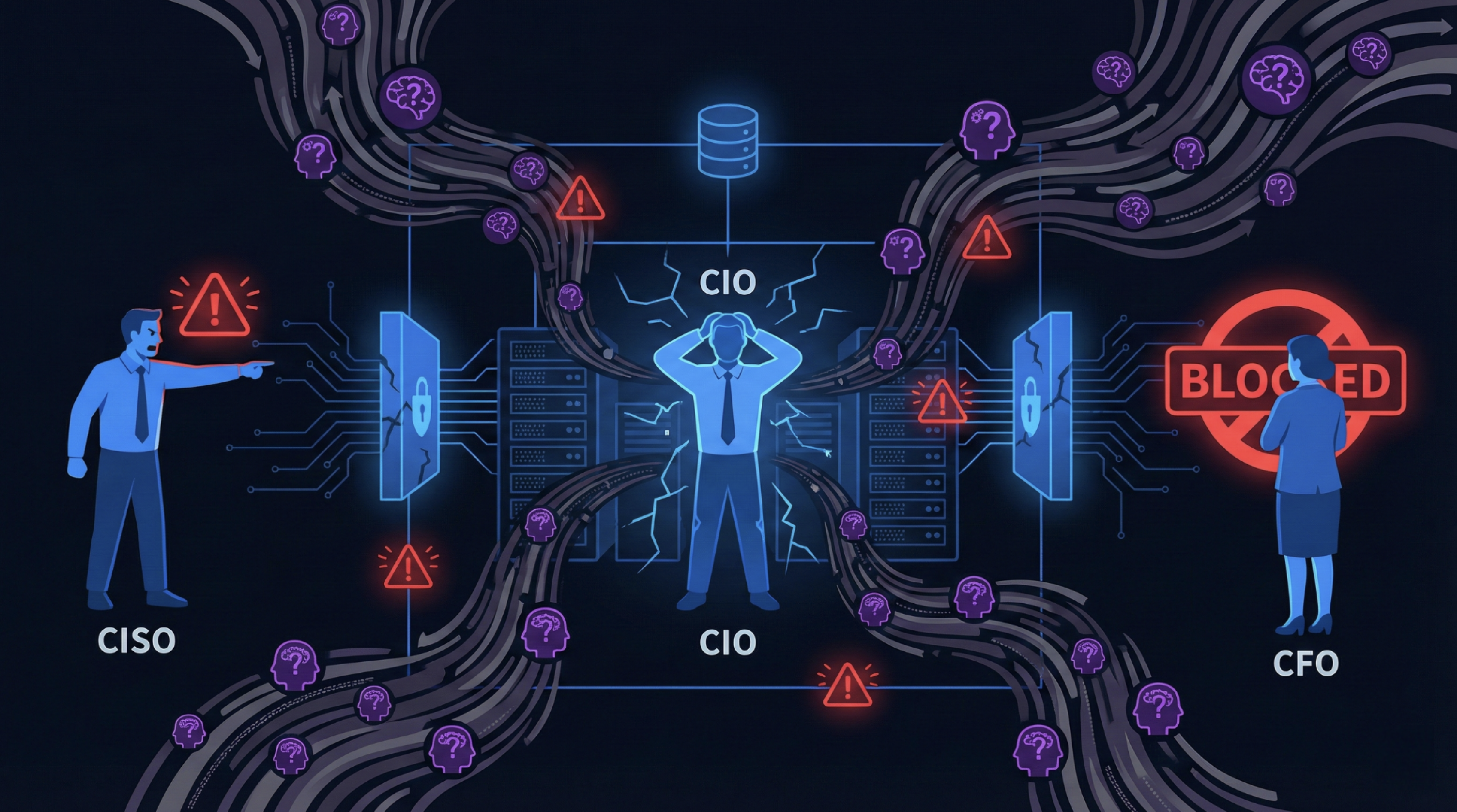 Shadow AI spreading through infrastructure with no visibility or control